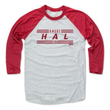 Mens Baseball T-Shirt Red / Ash