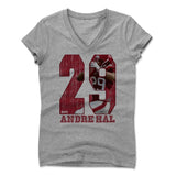 Womens Women's V-Neck Athletic Gray